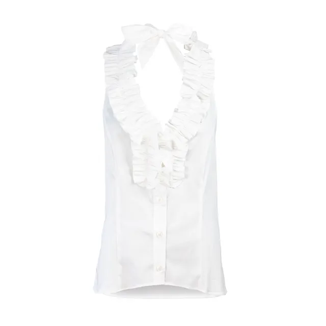 Rettl WOMEN Gerda Neckholder-Bluse Damen Weiß Stretch