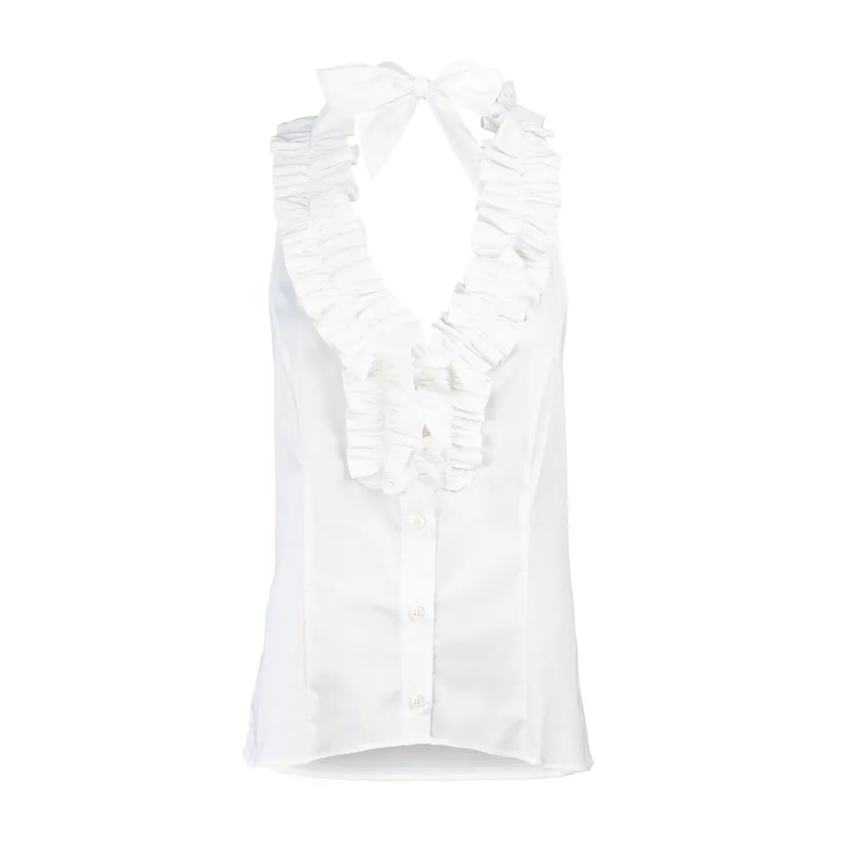 Rettl WOMEN Gerda Neckholder-Bluse Damen Weiß Stretch