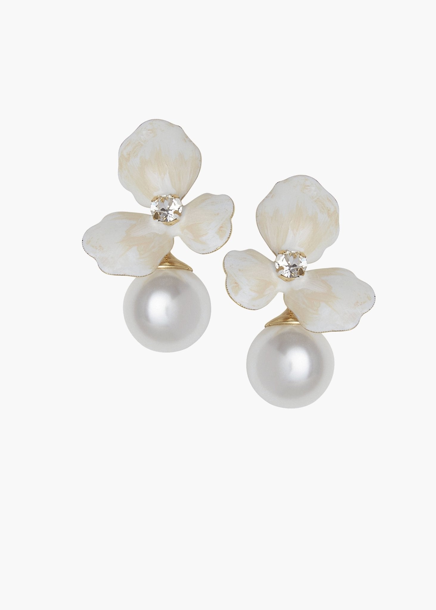 Elizabeth Bower Orchid Blush Duet Ohrringe Gold Perle