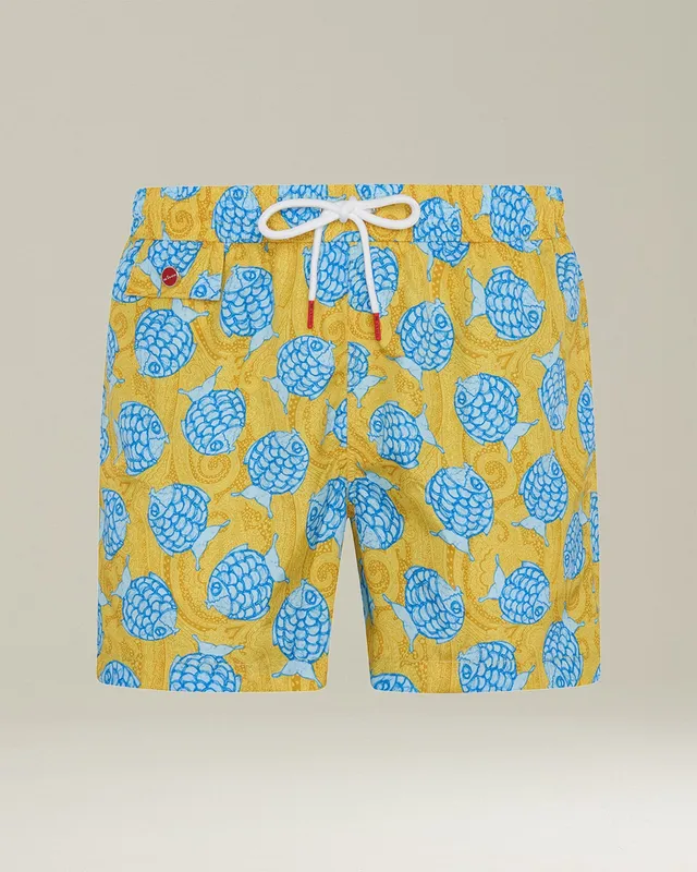 Kiton Swimwear Badehose Polyester Boxer Herren