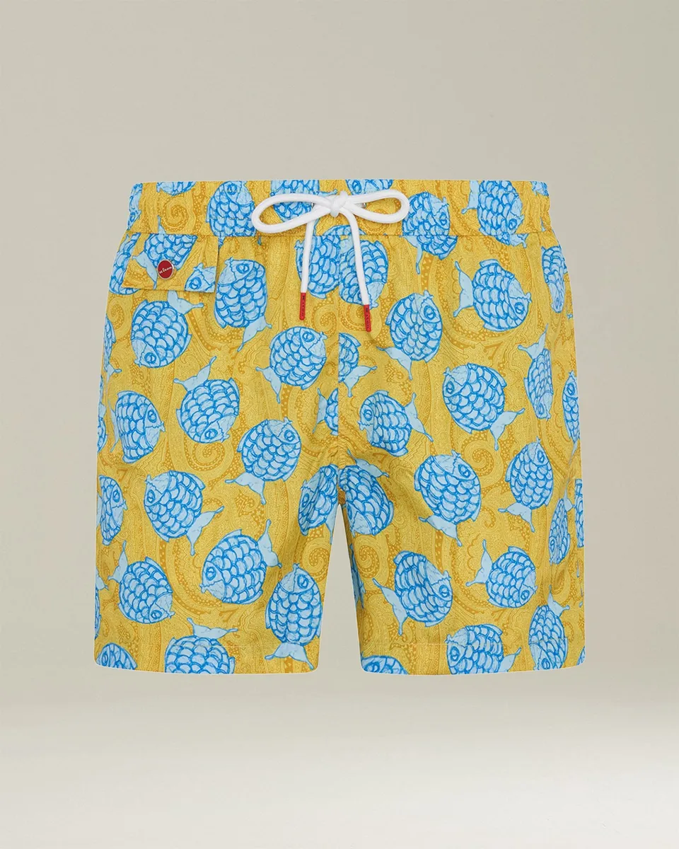 Kiton Swimwear Badehose Polyester Boxer Herren
