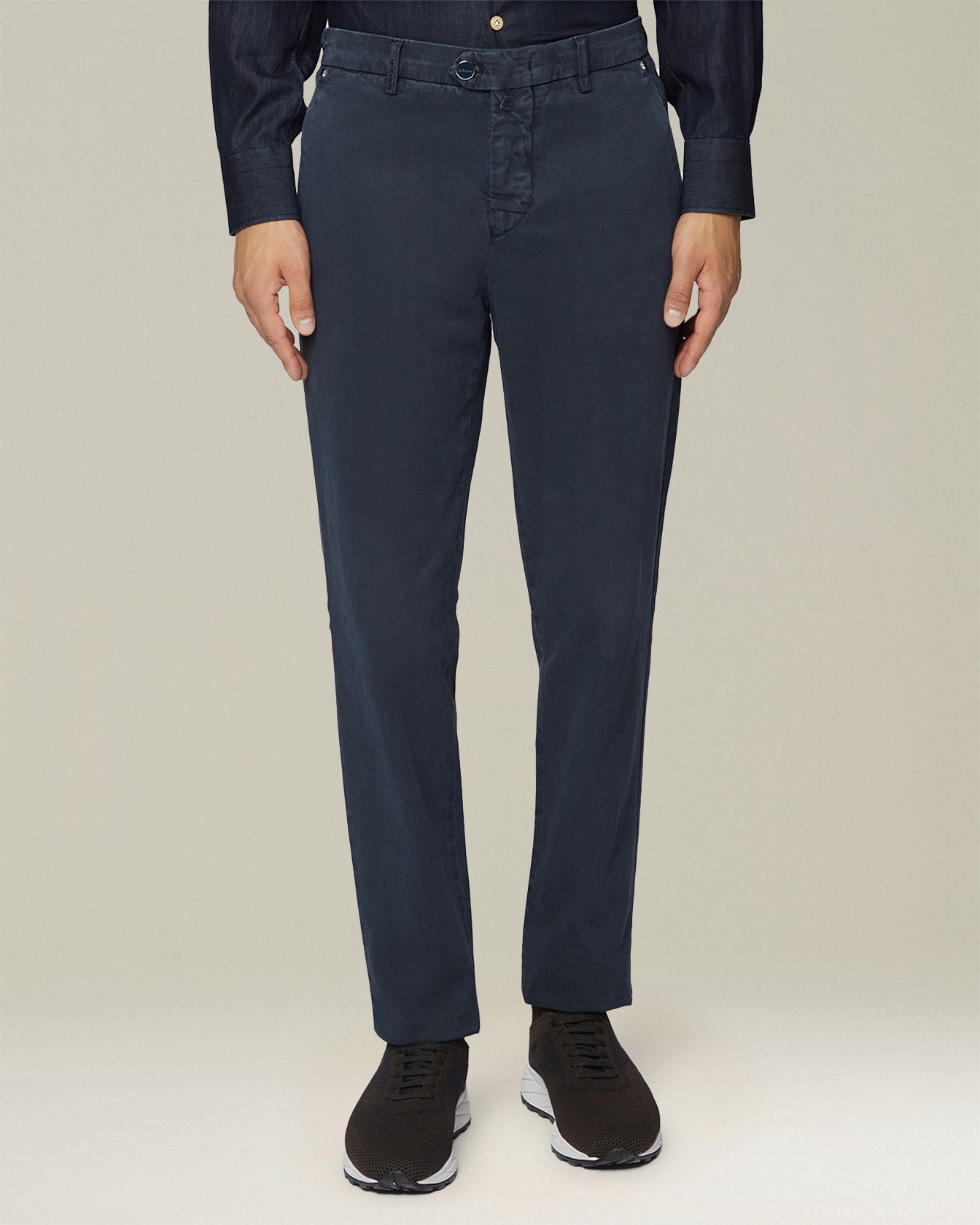 Kiton Pantalone Leisure Hose Baumwolle Lyocell Halbelegant