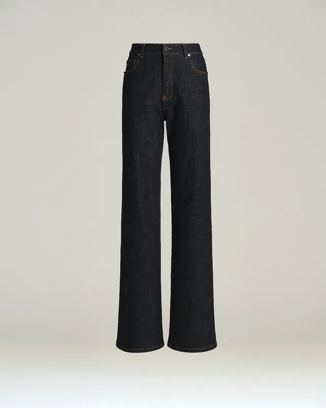 Kiton Trousers Jeans dunkelblau Gr. 40 Stretch-Denim straight