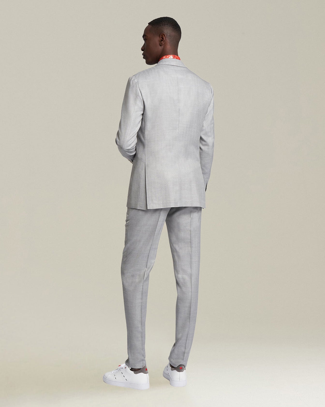 Kiton Suit Einreiher Anzug Kaschmir Grau 50
