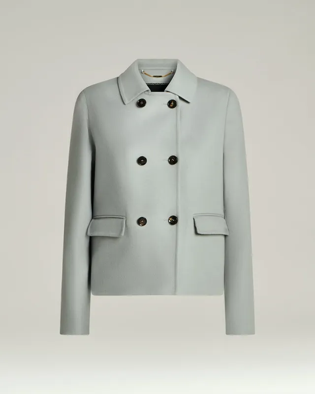 Kiton Outerwear Mantel Kaschmir grau zweireihig Gr. 46