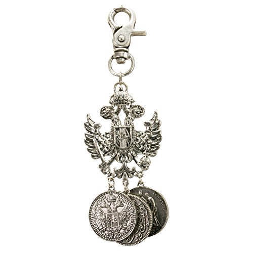 Alpenflüstern DAHEIM HCH019 Charivari Adler-Münze antik-silber
