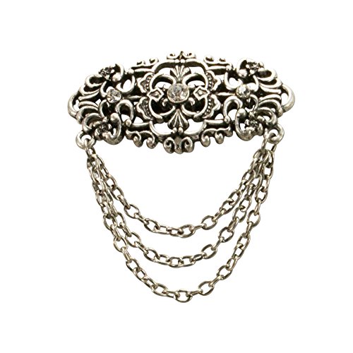 Alpenflüstern DAHEIM Thea API075 Blusenbrosche antik-silber