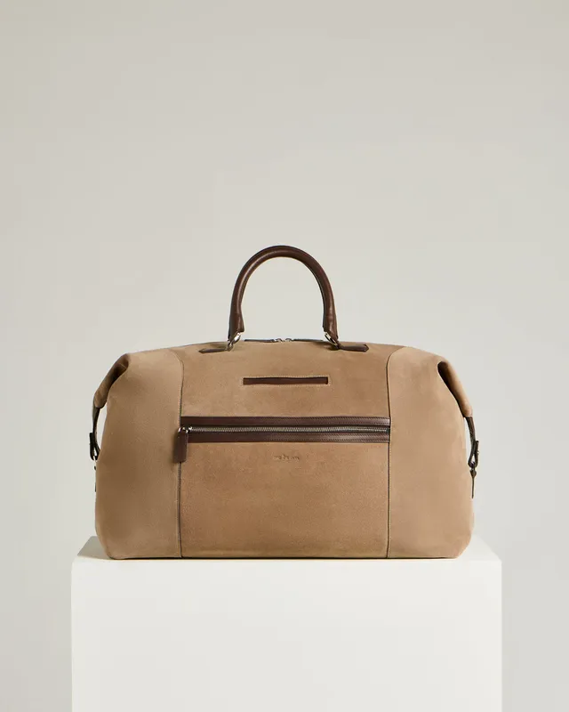 Kiton Weekender Wildleder Kalbsleder Grau TU