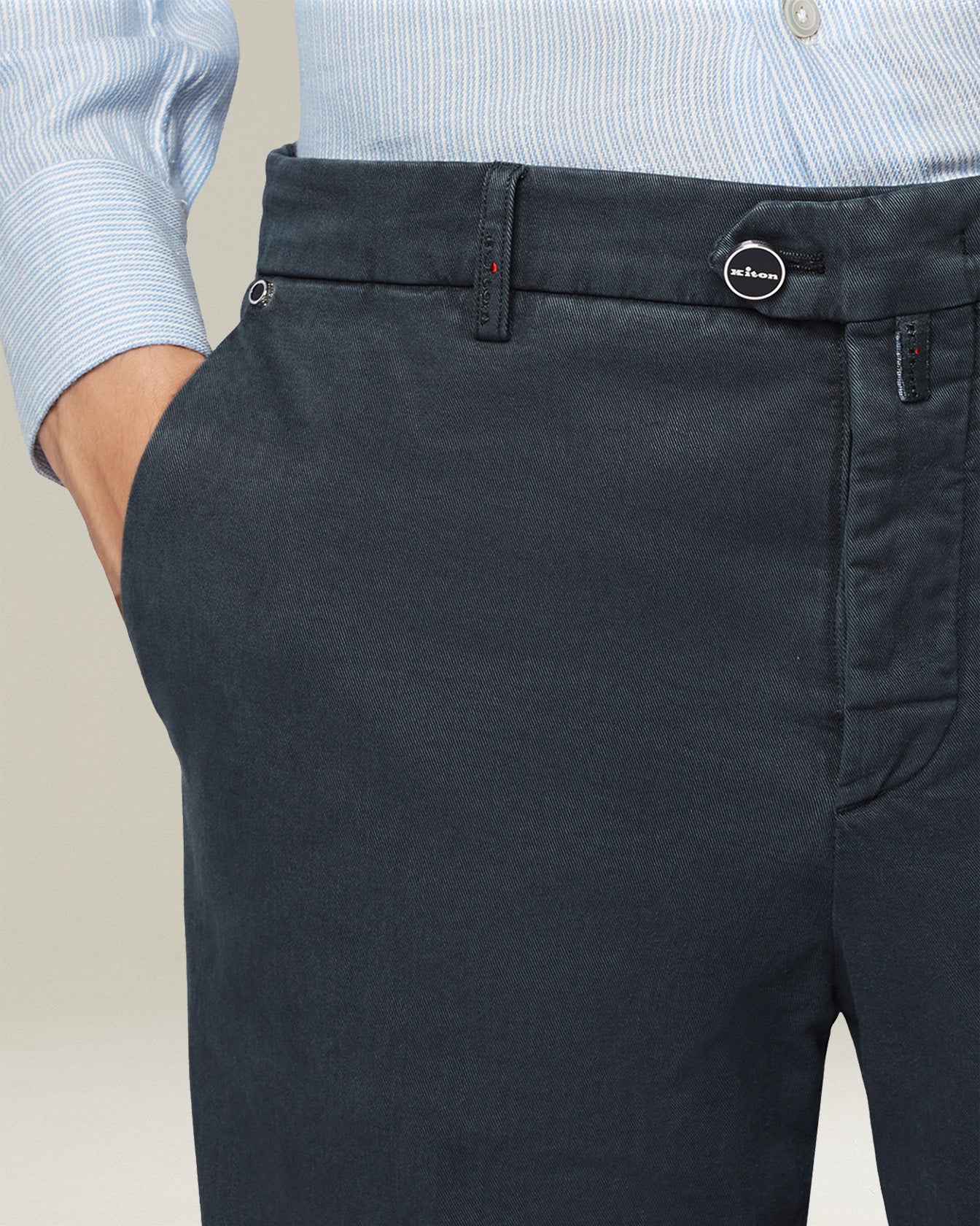 Kiton Leisure Hose Baumwolle Lyocell Herren