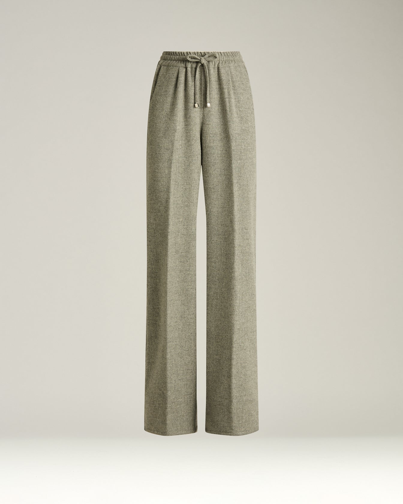 Kiton Trousers Wide-Leg Hose Grau Wolle Cashmere
