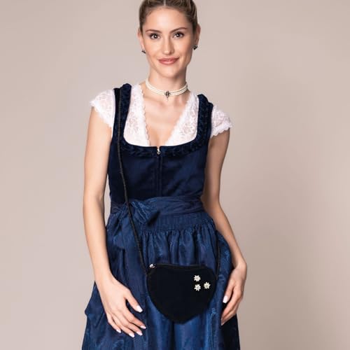 Alpenflüstern DAHEIM DTA102 Herztasche schwarz Greta Mini