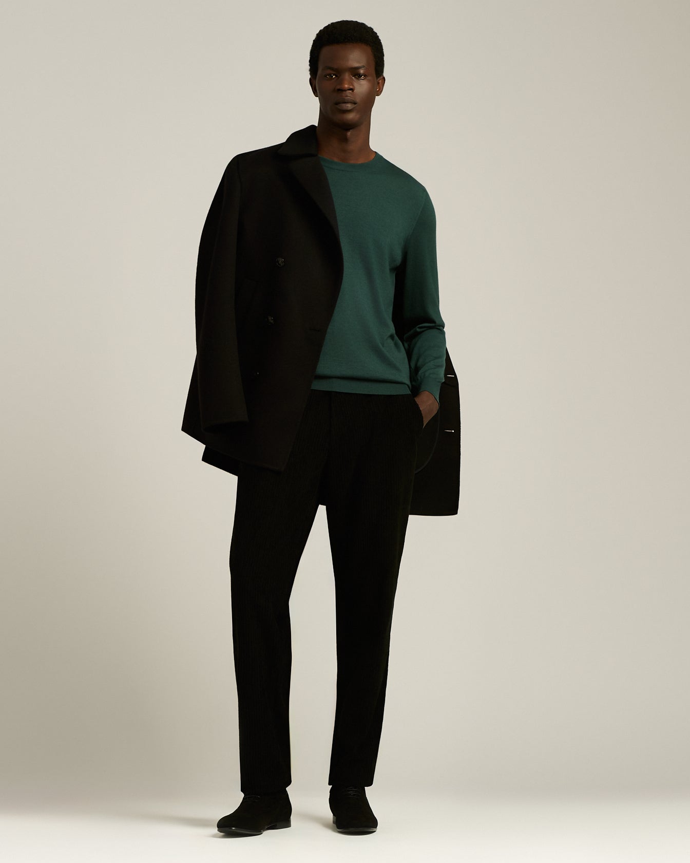 Kiton Knitwear Cashmere Silk Pullover grün Crewneck