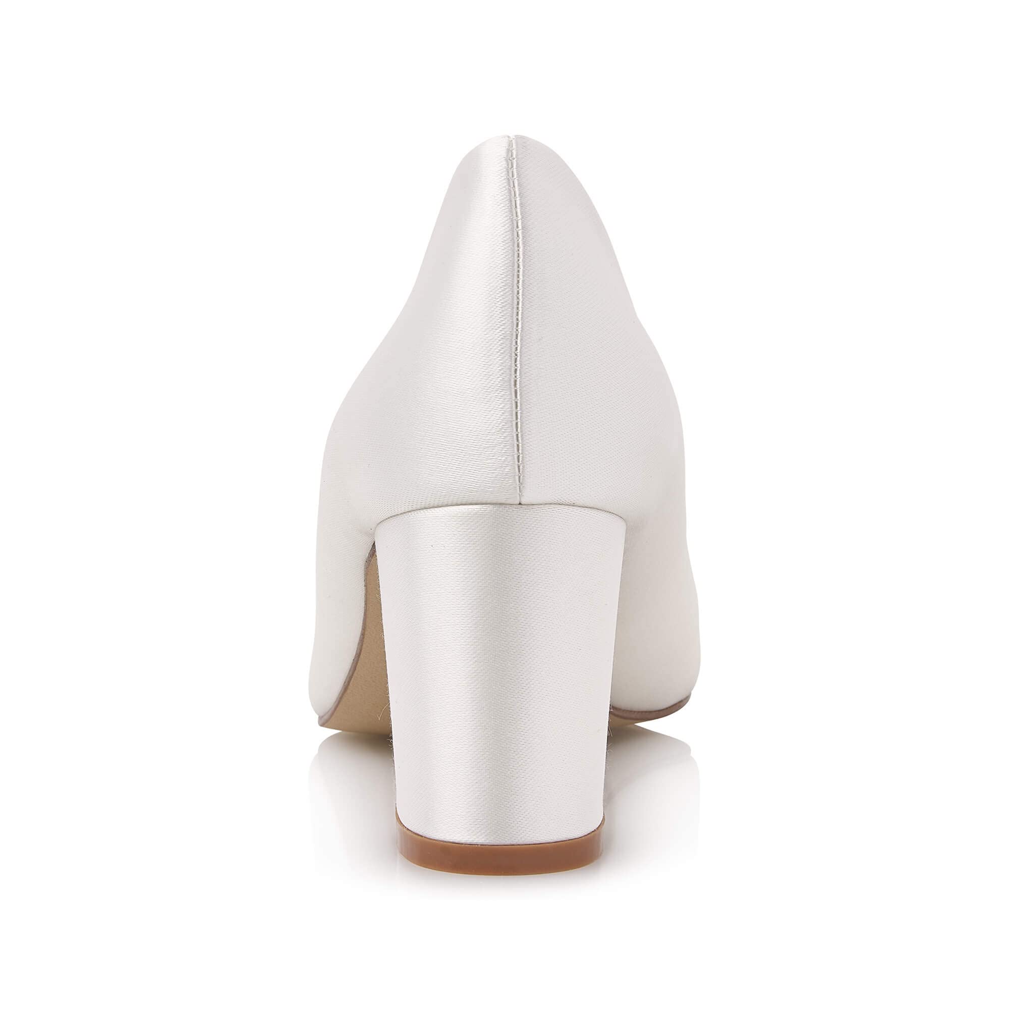 Rainbow Club Wide Fit Bo Brautpumps Ivory Satin 6,5cm