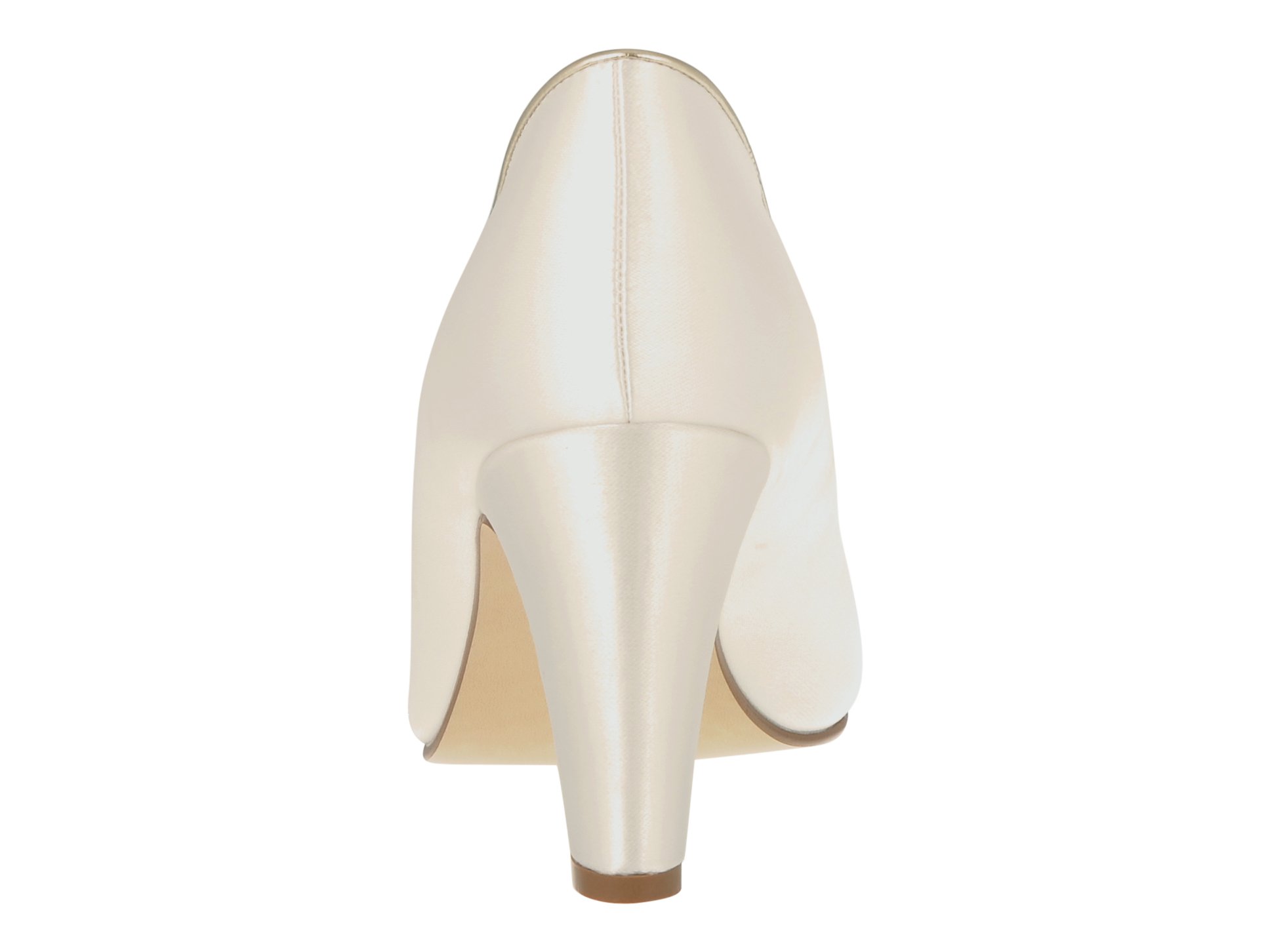 Rainbow Club Wide Fit Hailey Pumps Ivory-Satin 8 cm Absatz