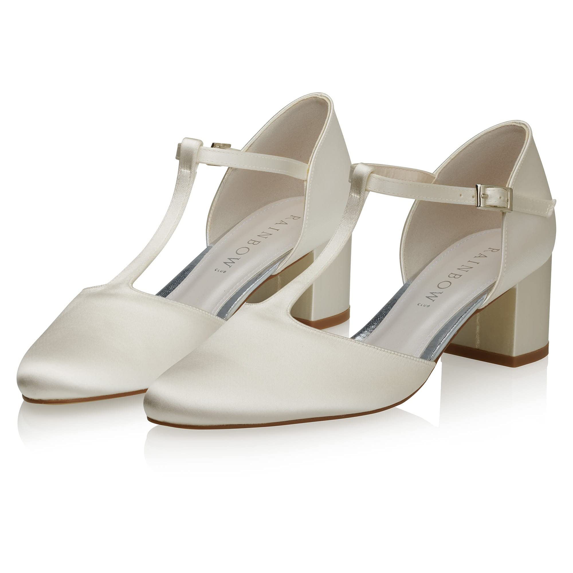 Rainbow Club Timeless Rosita Pumps Ivory Blockabsatz 5cm