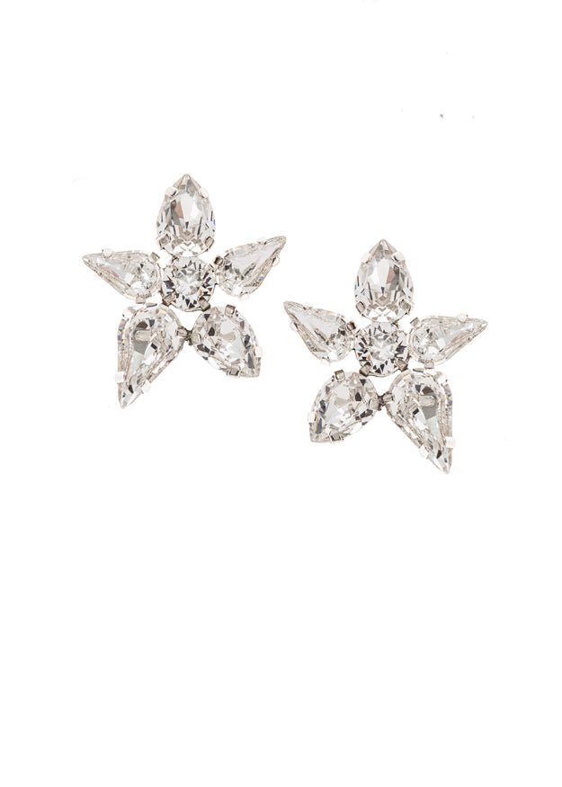 Elizabeth Bower Classique Ohrstecker Kristall Rhodium Paar