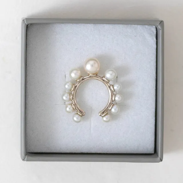 Juvelan Sample Sale Earcuff Süßwasserperlen Silber Stück