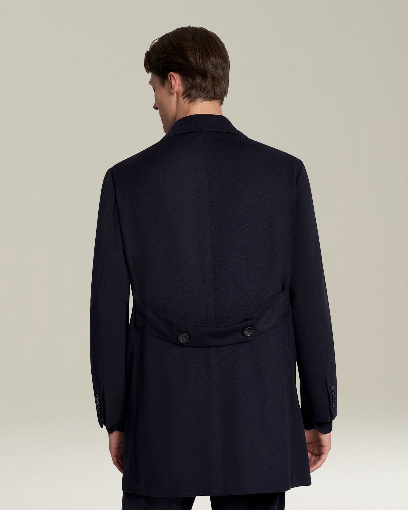 Kiton Caban Jacke Kaschmir Vikunja blau einreihig