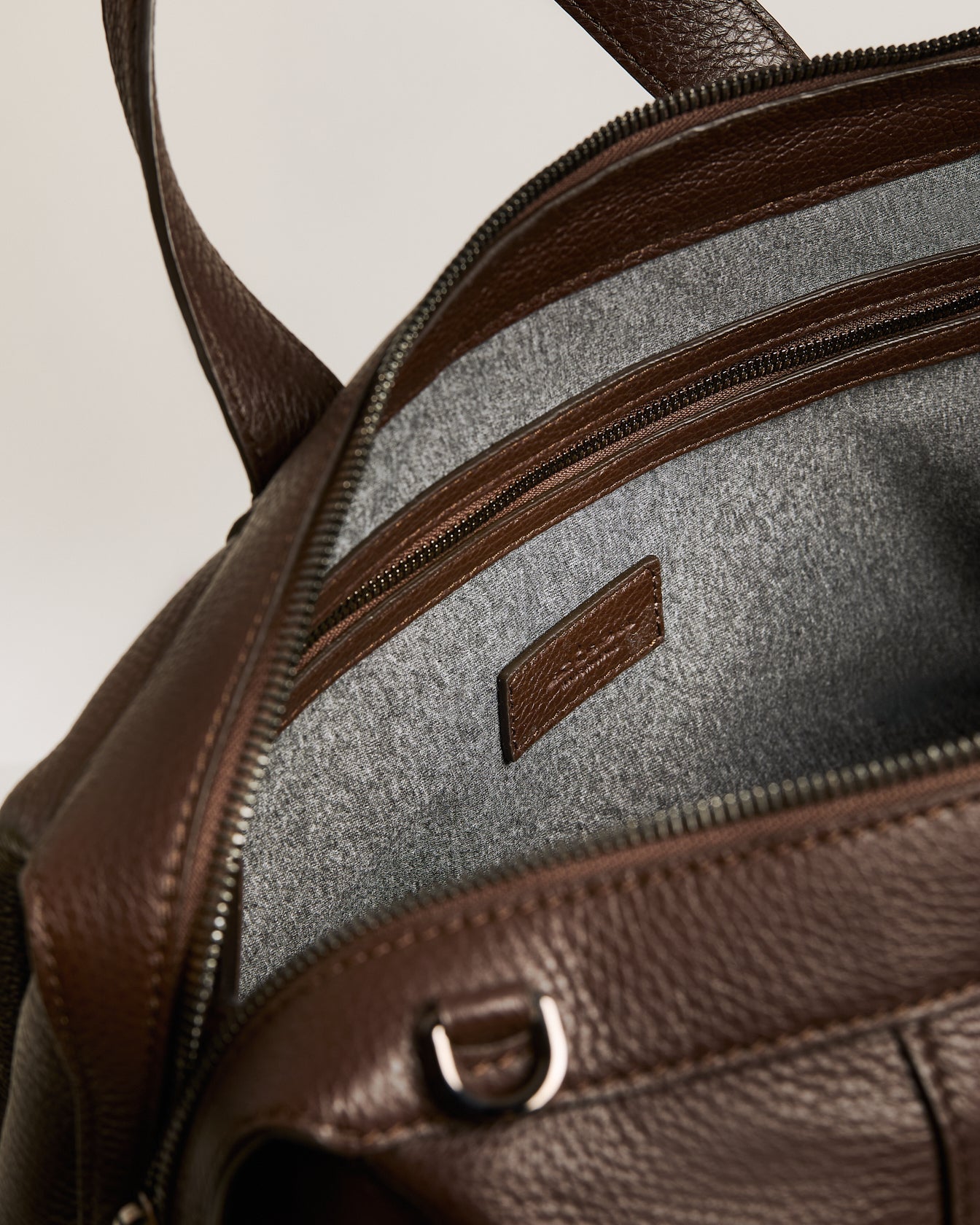 Kiton Travel Bag Reisetasche Hirschleder Dunkelbraun