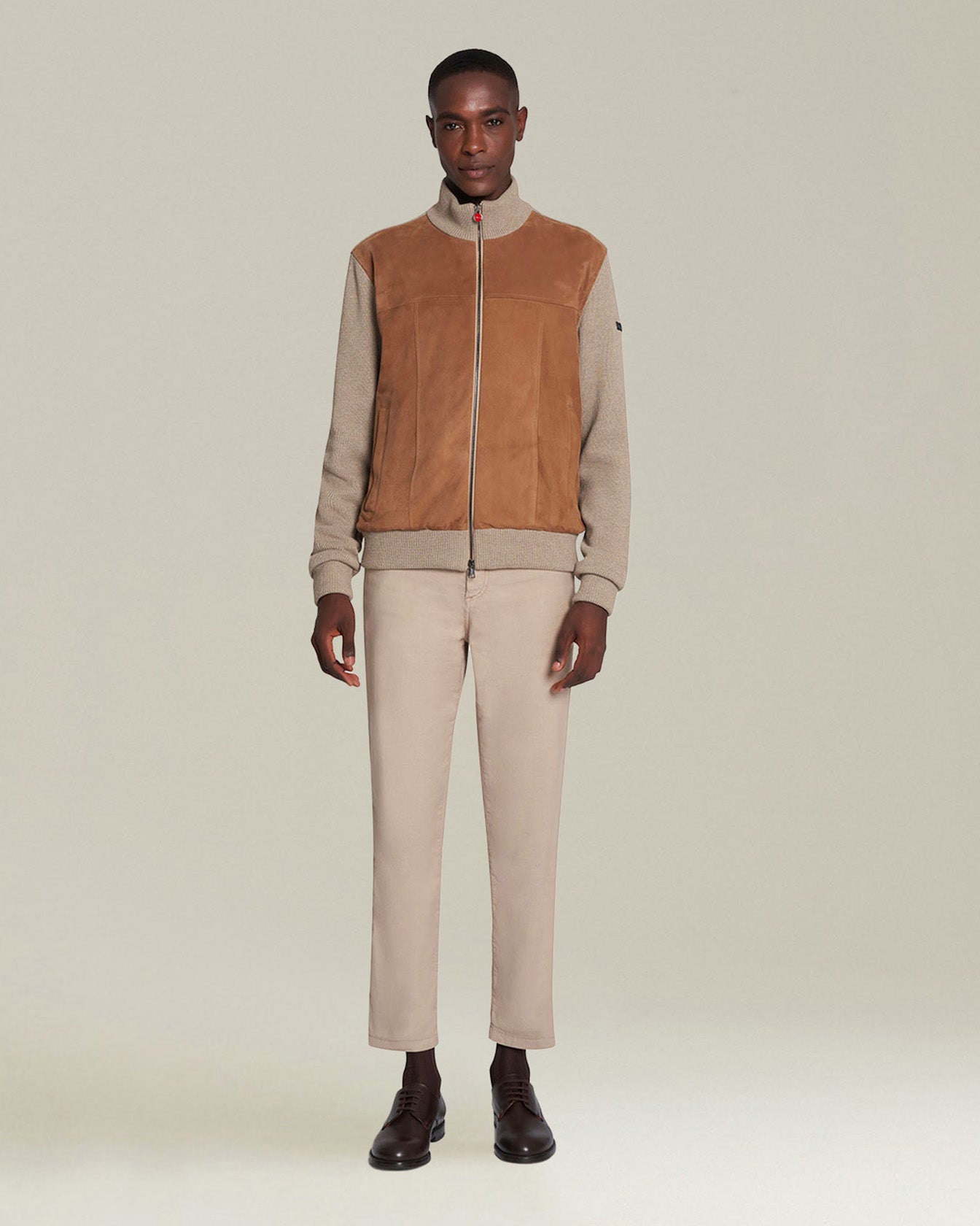 Kiton Carrot Five-Pocket Hose Beige Leinen Gr. 50