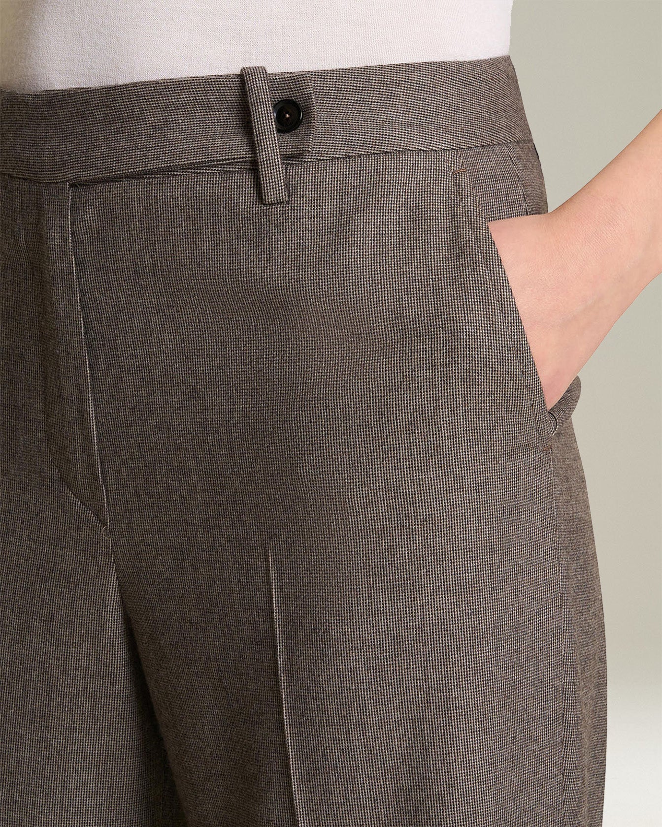 Kiton Hose Damen Wolle Kaschmir Gerade Gr. 40