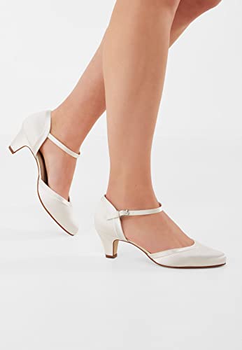Rainbow Club Timeless Letty Pumps Ivory Satin 5cm