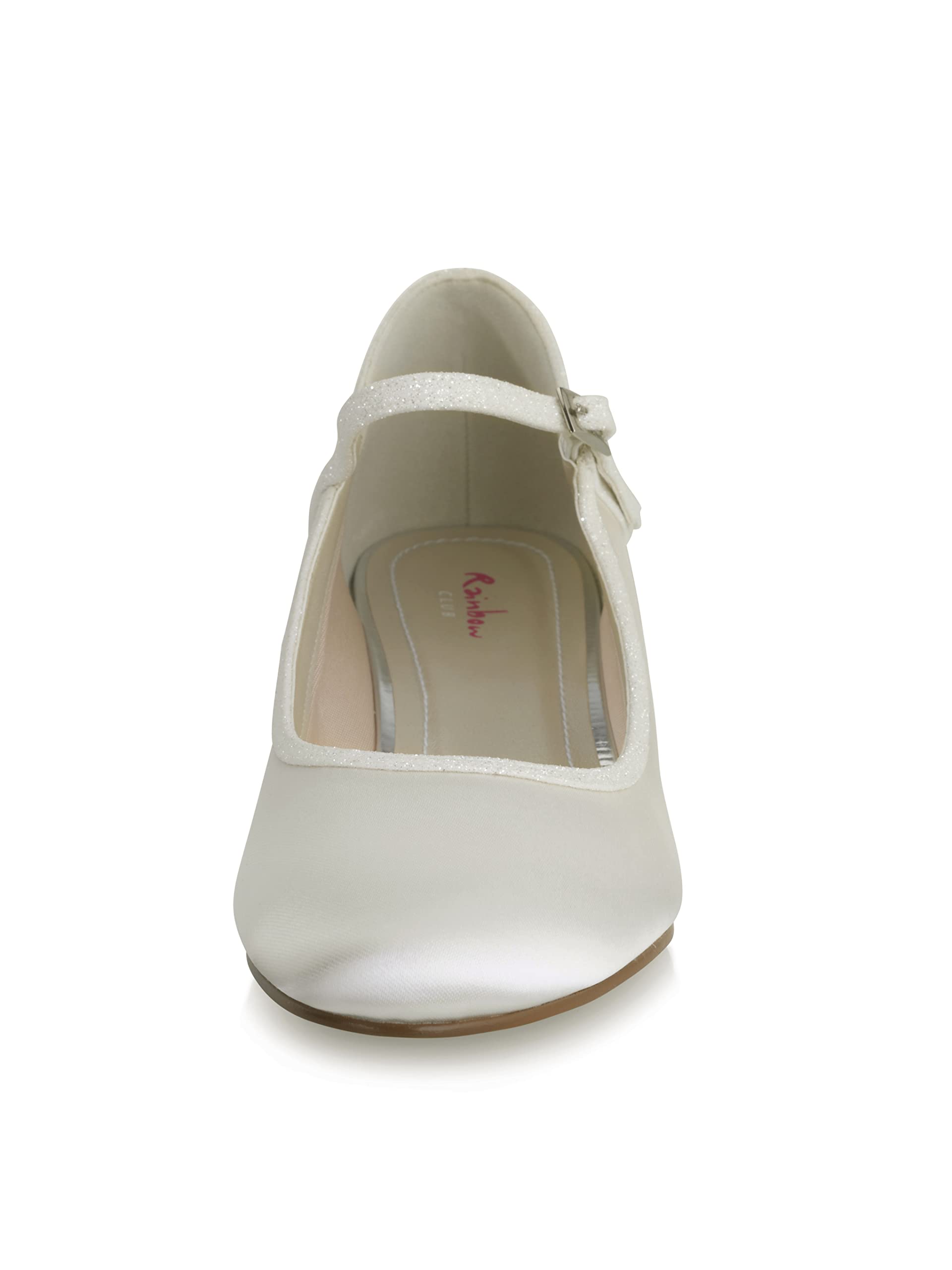 Rainbow Club Embellished Faye Brautschuhe Silber Glitzer 39