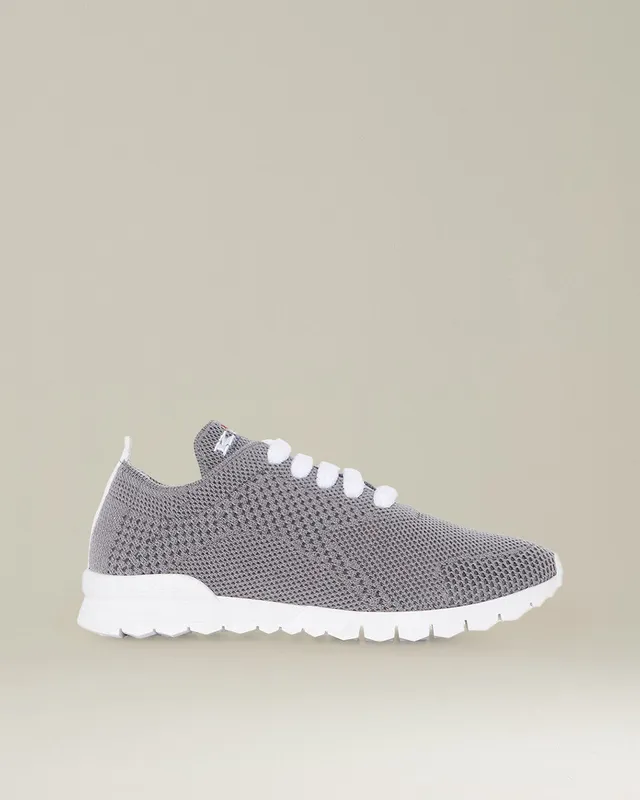 Kiton Shoes Fits Sneakers Grau Cashmere Strick