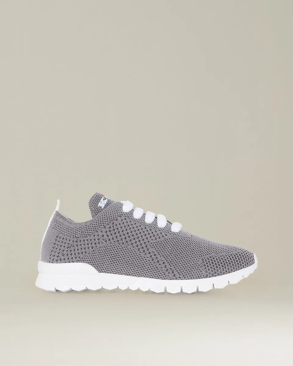 Kiton Shoes Fits Sneakers Grau Cashmere Strick