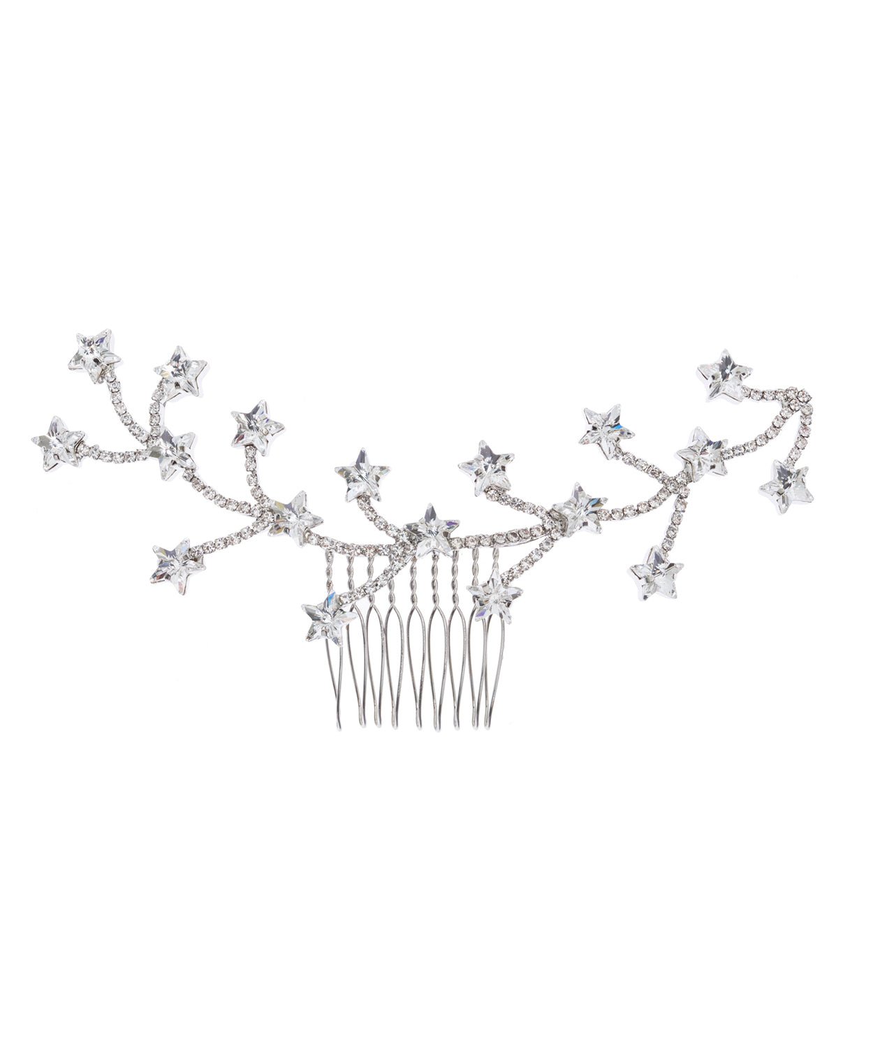 Elizabeth Bower Starry Night Haarkamm Kristall Rhodium