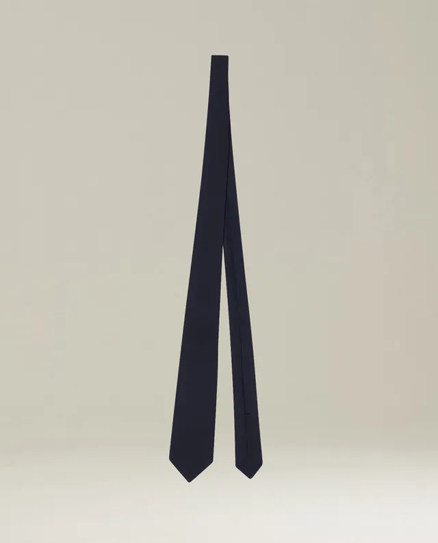 Kiton Ties Wollkrawatte Navy 8,5 cm Seven-Fold