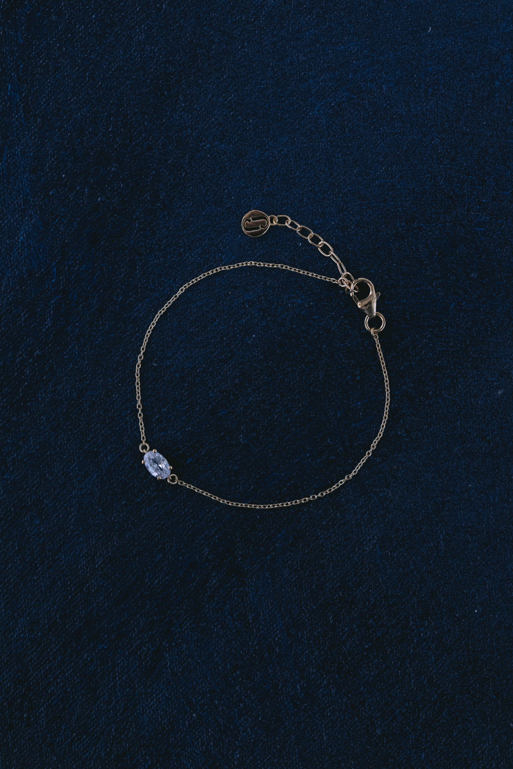 Juvelan Hazel Kristall Armband Silber oval 15 cm Braut