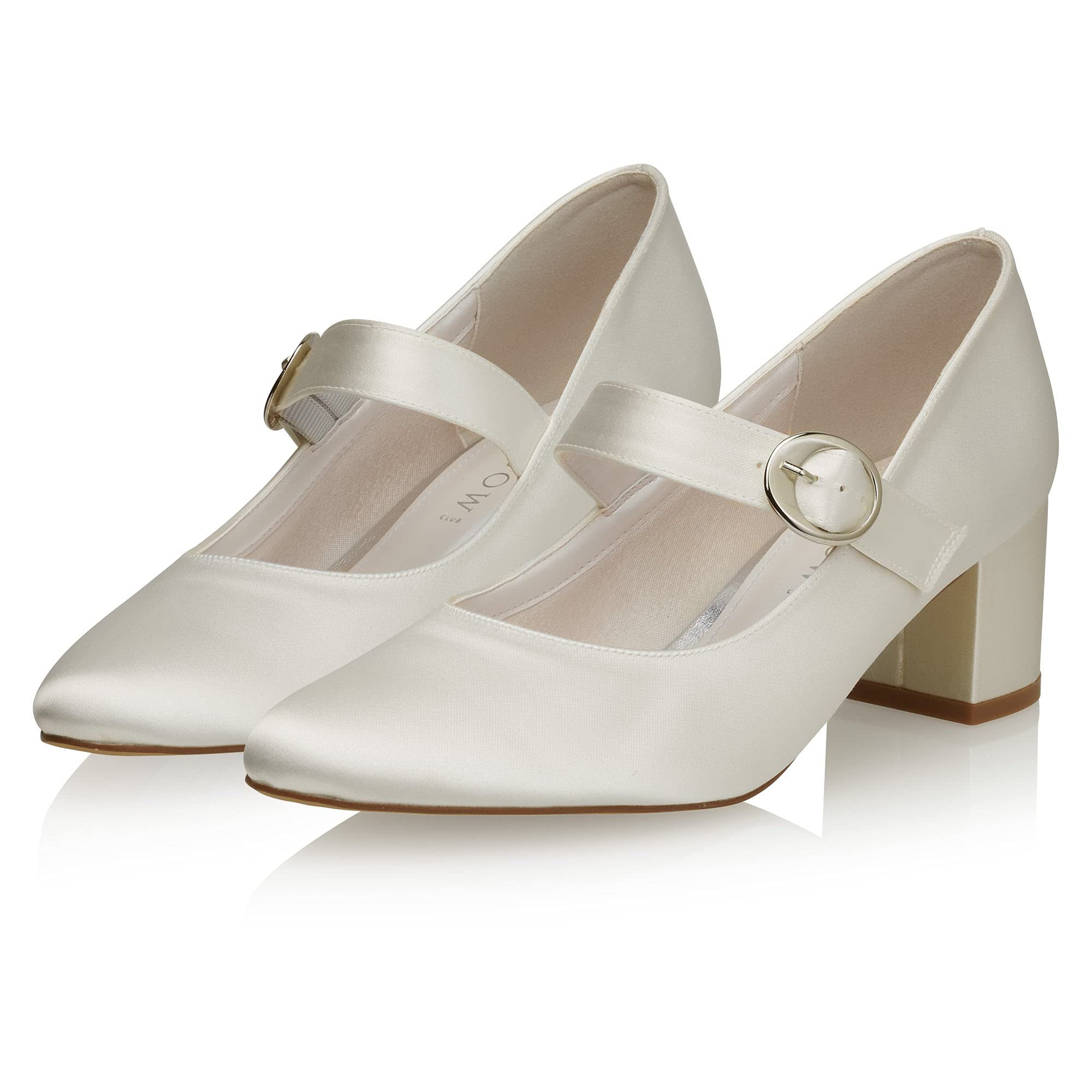 Rainbow Club Timeless Annemarie Pumps Ivory Satin 5 cm Gr.42