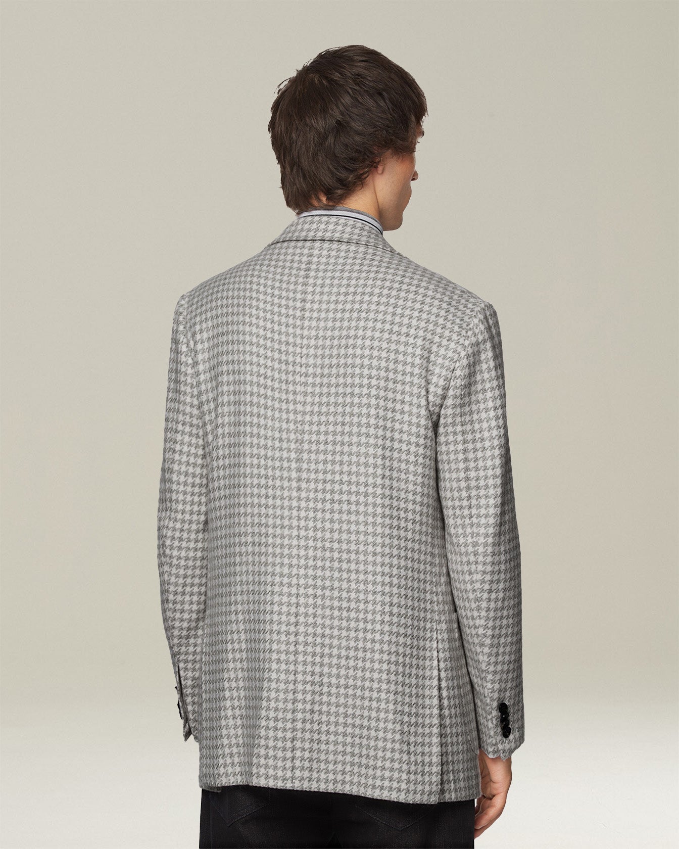Kiton Jackets Cashmere Pied de Poule Blazer Kaschmir