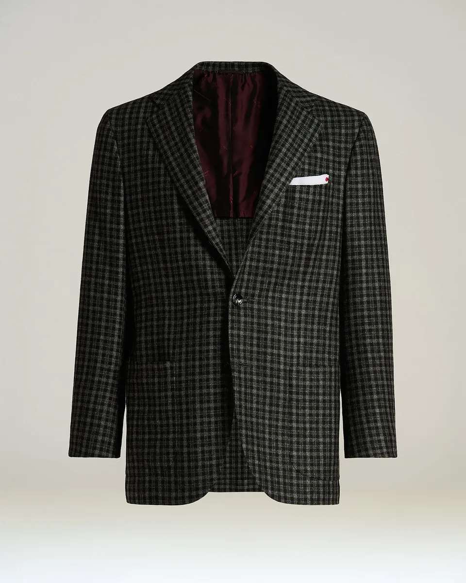Kiton Cashmere Vicuna Sakko Karo Gr. 50
