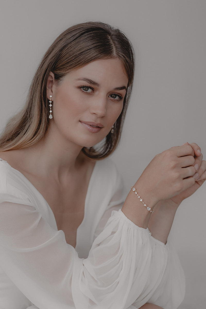 Juvelan Mariella Armband Kristall Zirkonia 17 cm + Verlängerung
