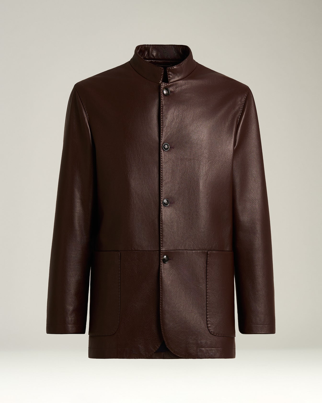 Kiton Jackets Lambskin Jacke bordeaux Lammleder