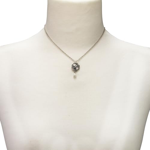 Alpenflüstern Oktoberfest DHK348 Trachtenkette antik-silber Perle