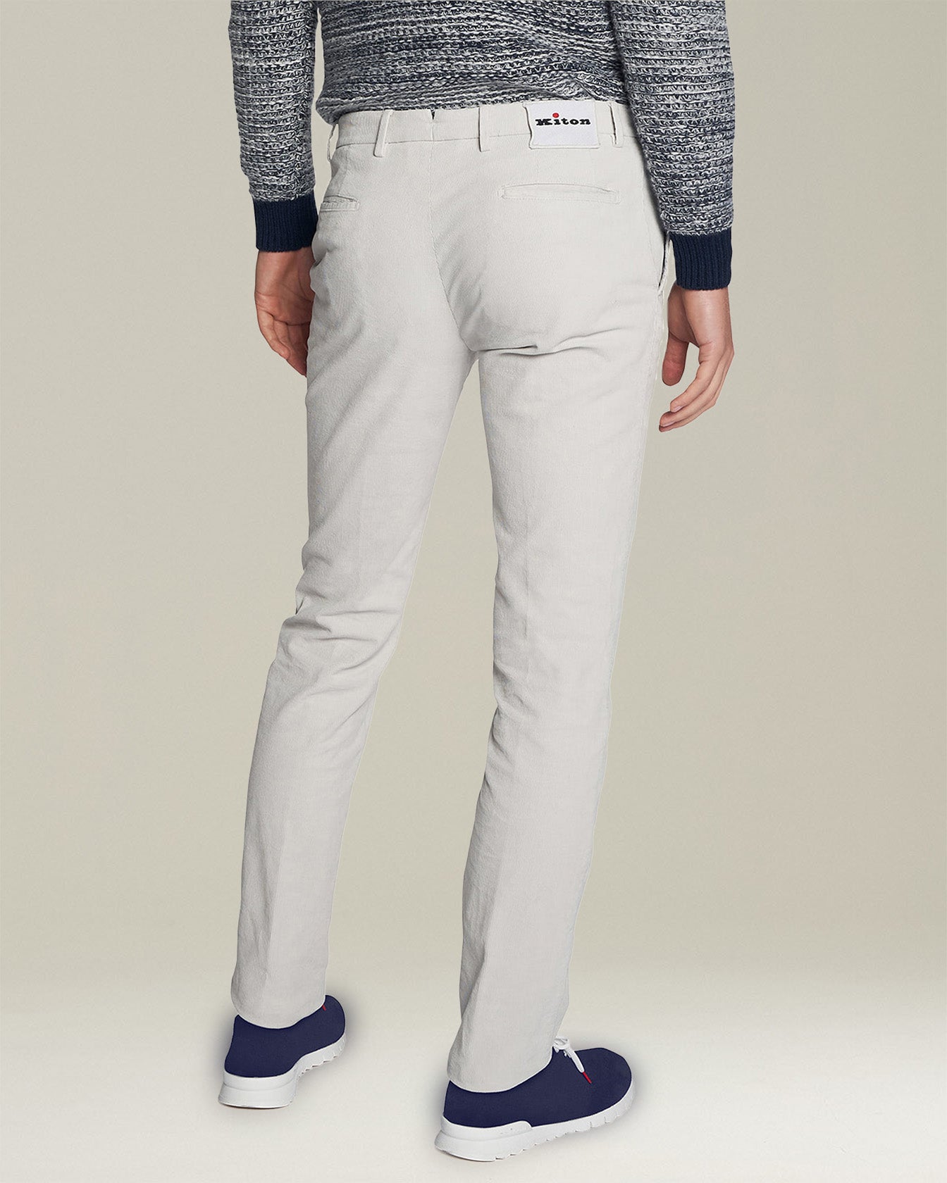Kiton Trousers Baumwollhose Eis Slim Stretch