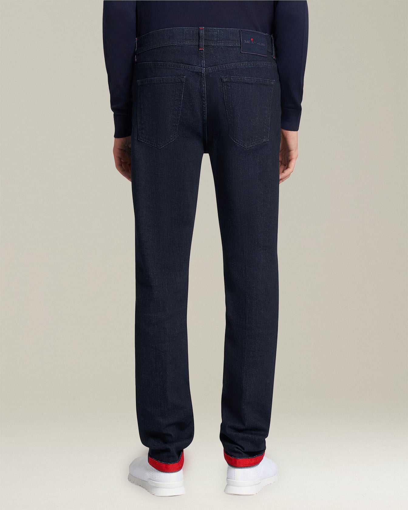 Kiton Cotton Ultra-Slim Hose Gr.34 Denim Stretch