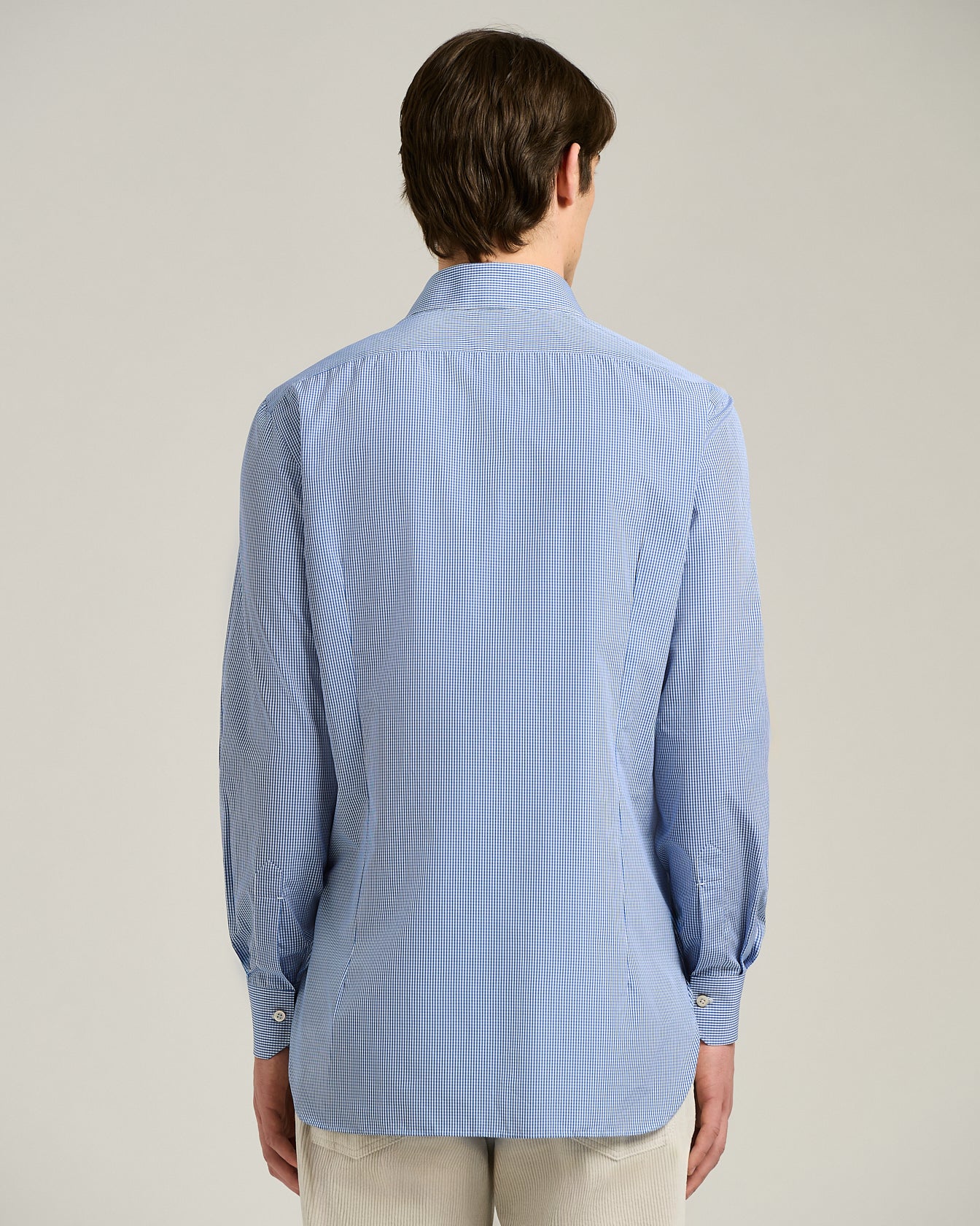 Kiton Formal Hemd Regular Fit Baumwolle hellblau Gr.40