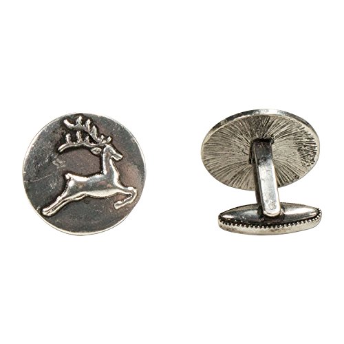 Alpenflüstern DAHEIM API091 Manschettenknöpfe Hirsche antik-silber
