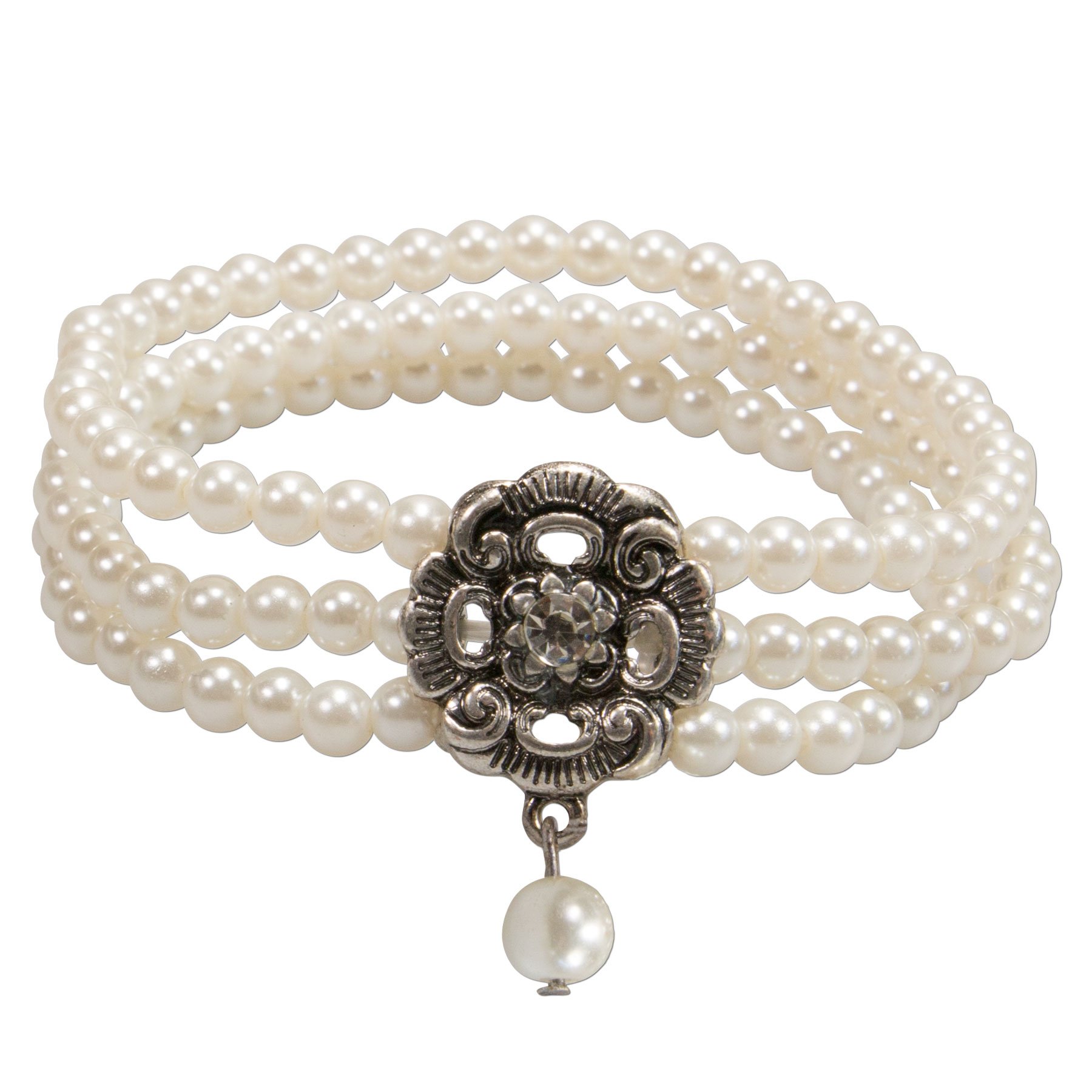 Alpenflüstern DAHEIM DAB056 Frederike Armband 3-reihig Perlen
