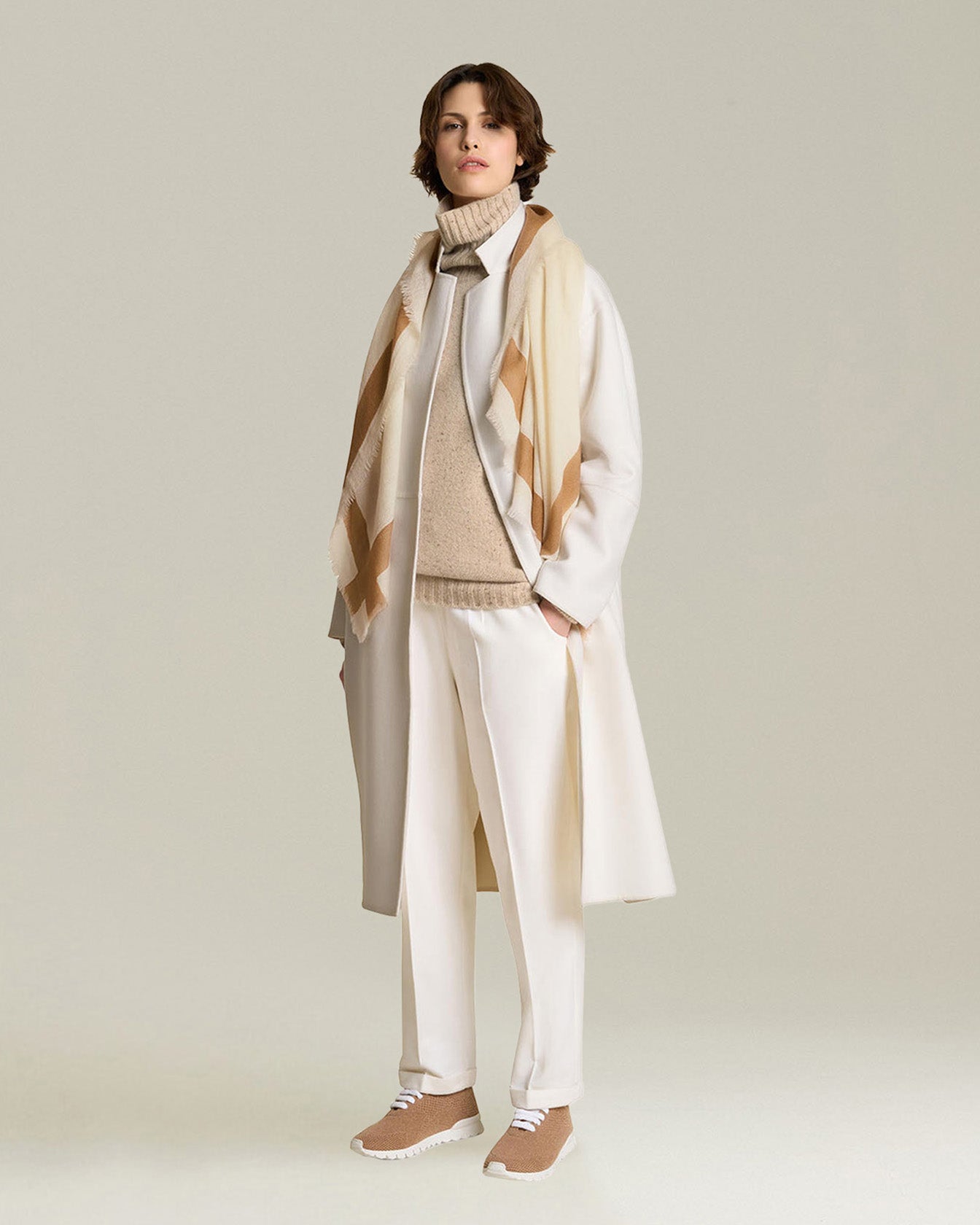 Kiton Knitwear Rollkragenpullover Kaschmir Donegal
