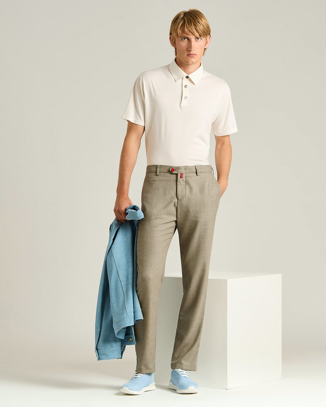 Kiton Trousers Wool Chino Herren Wolle