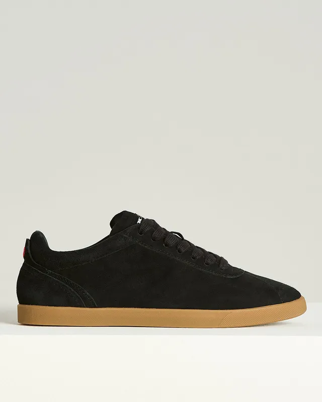 Kiton Sneaker Ziegen-Wildleder schwarz Gr.40 flach