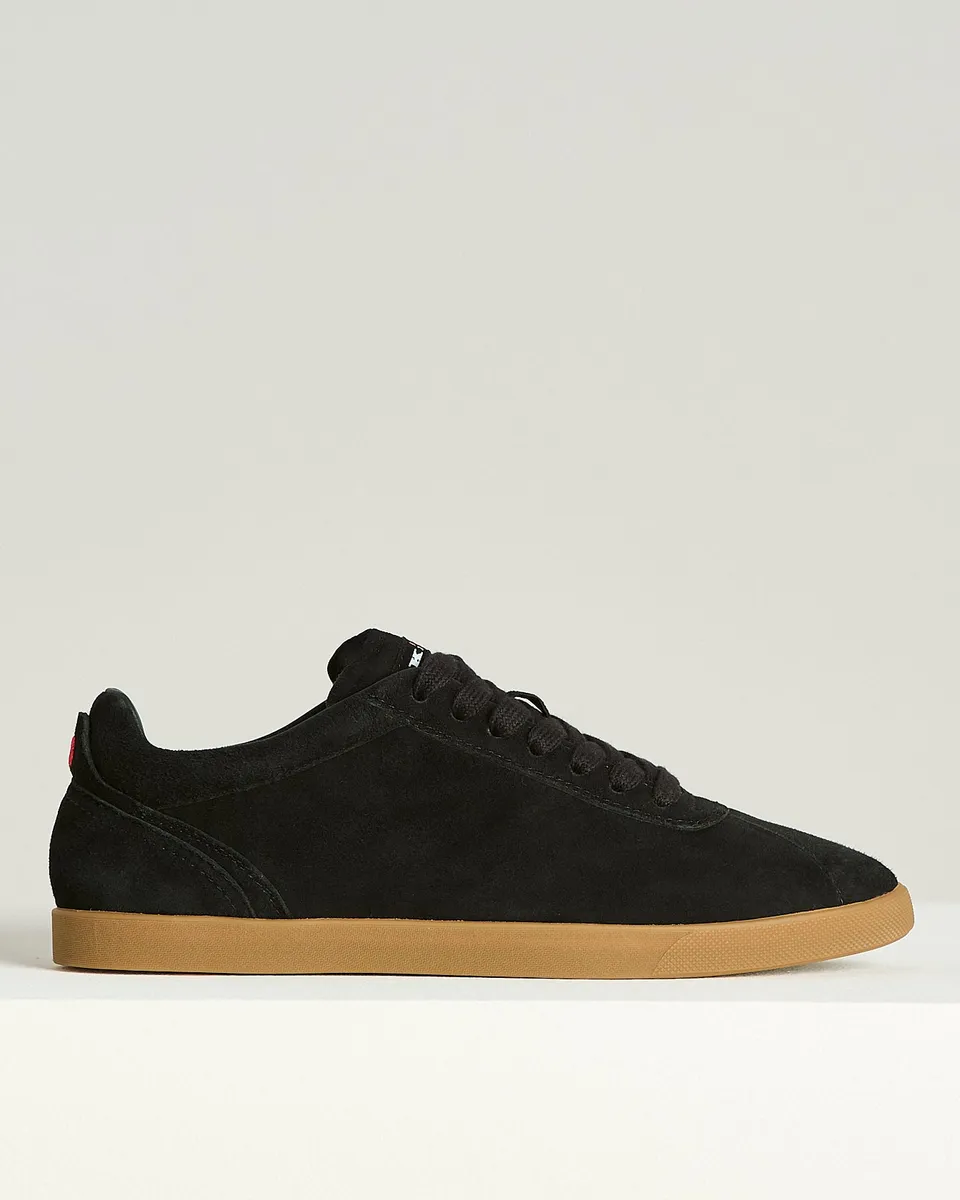 Kiton Sneaker Ziegen-Wildleder schwarz Gr.40 flach