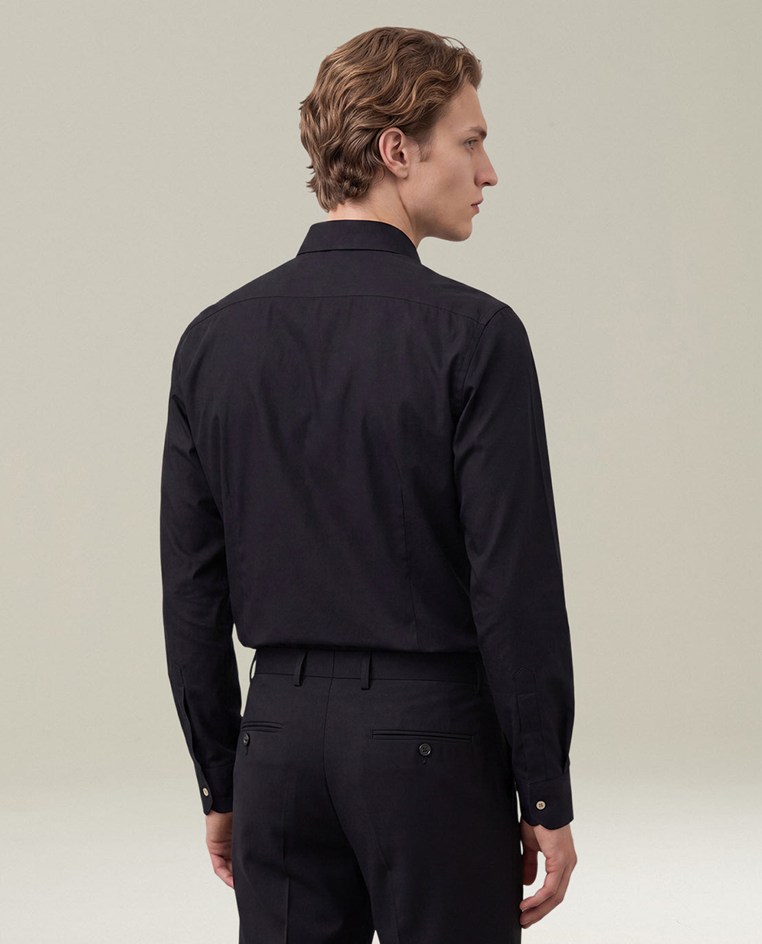 Kiton Shirts Black Cotton Shirt Hemd schwarz Baumwolle
