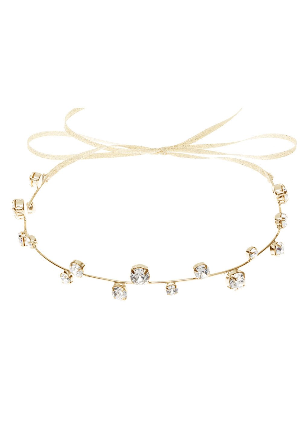 Elizabeth Bower Asteria Haarband Gold Kristall