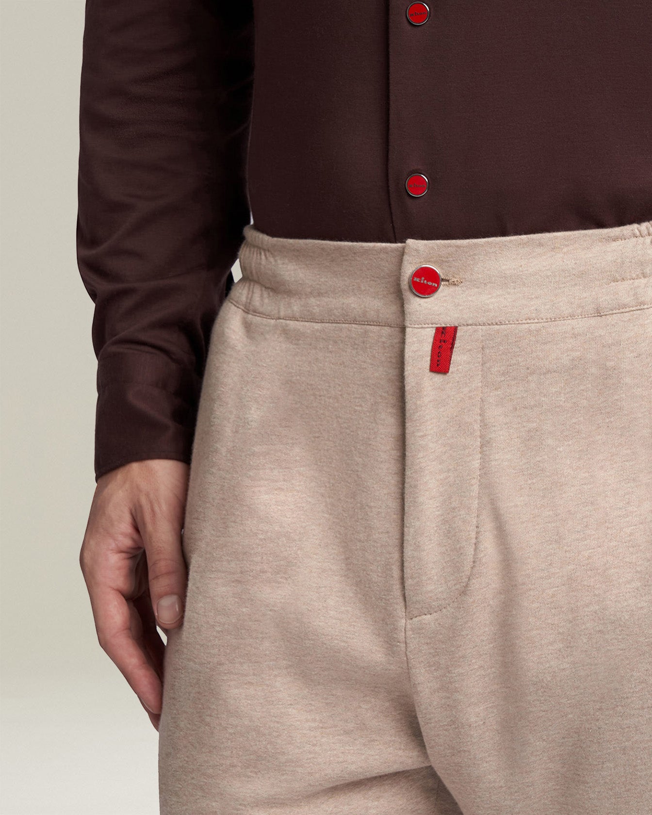 Kiton Trousers PANTALONI COTONE Hose Beige Baumwolle